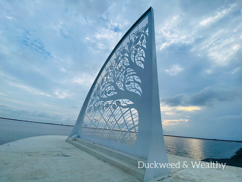 【台南將軍】青鯤鯓網美景點「生命之樹」|海上純白雙面扇形地景藝術|美拍取景角度介紹|