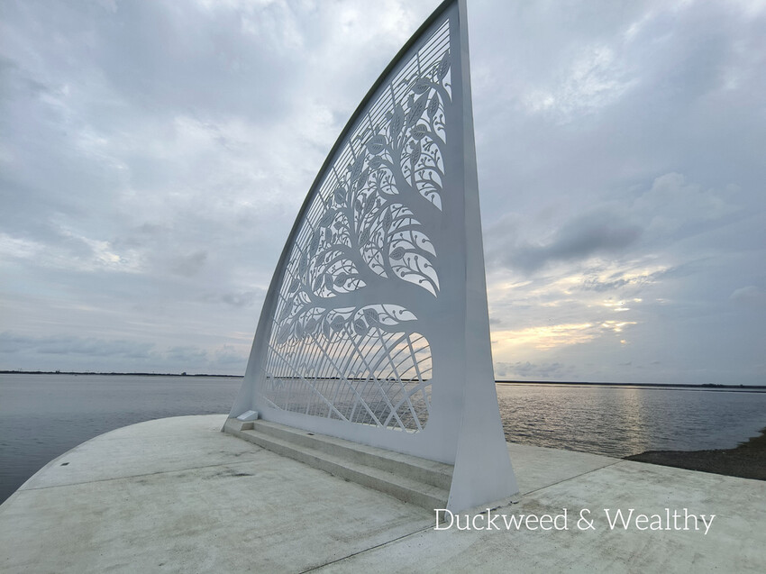 【台南將軍】青鯤鯓網美景點「生命之樹」|海上純白雙面扇形地景藝術|美拍取景角度介紹|