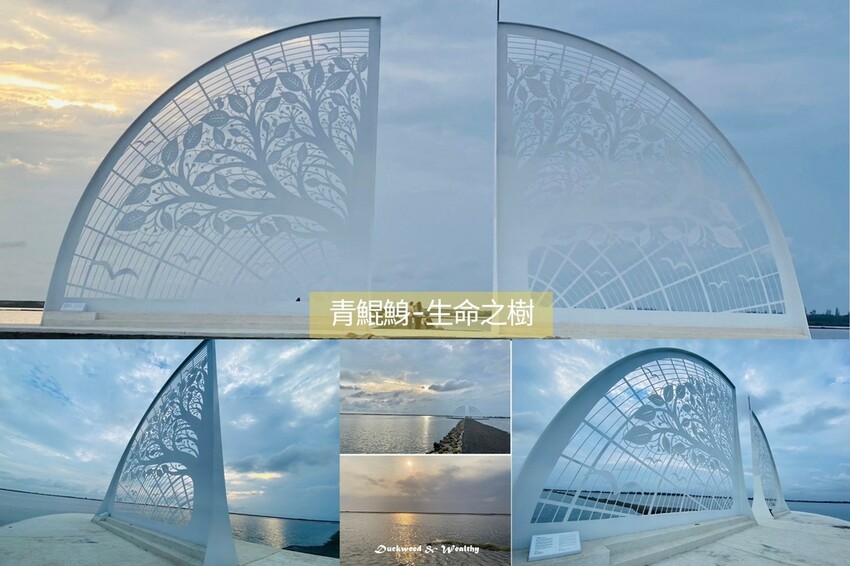 【台南將軍】青鯤鯓網美景點「生命之樹」|海上純白雙面扇形地景藝術|美拍取景角度介紹|