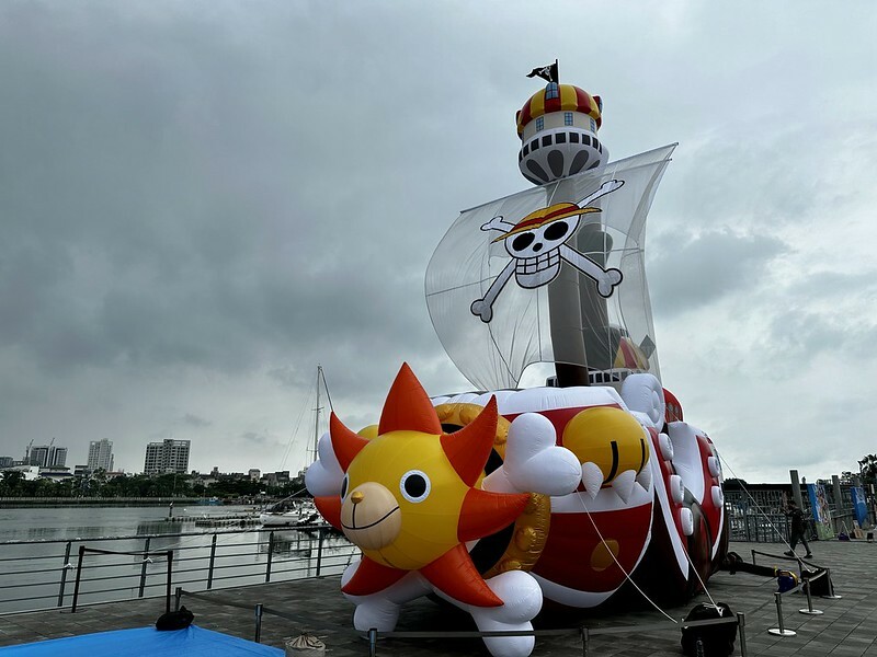 【台灣,台南市】海賊王的千陽號在安平,航海王ONE PIECE海潮慶典在台南安平遊憩碼頭登場。(9/8~10/29)
