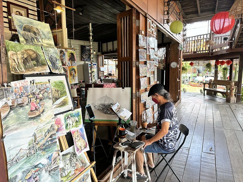 【亞洲，泰國，曼谷】曼谷近郊的水上市場～丹嫩莎朵水上市場（Damnoen Saduak Floating Market），疫情後終