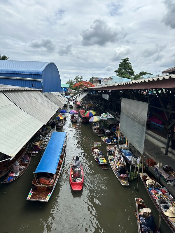 【亞洲，泰國，曼谷】曼谷近郊的水上市場～丹嫩莎朵水上市場（Damnoen Saduak Floating Market），疫情後終
