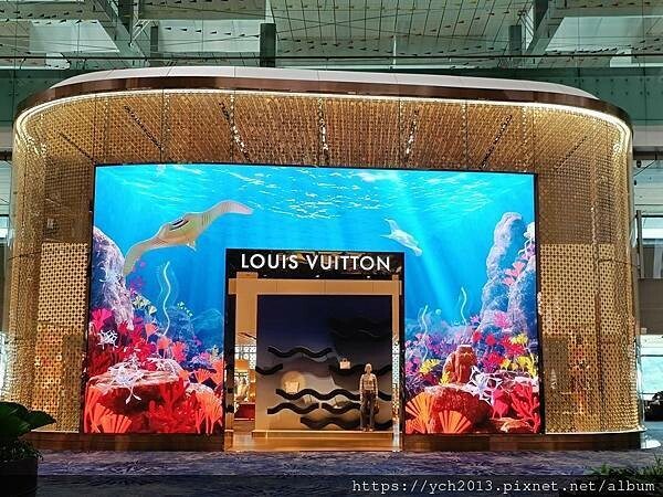 新加坡樟宜機場第三航廈蝴蝶園與藝術作品