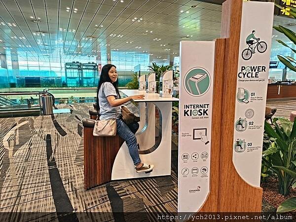 新加坡樟宜機場第三航廈蝴蝶園與藝術作品