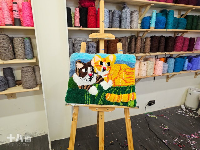 【台北生活】Does Art 都是藝術 台北館｜DIY製作簇絨地毯，緬懷已經成為天使的毛孩，以愛紀念一直永存於心『寵物友善店家』