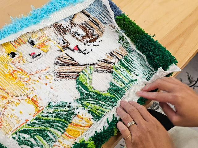 【台北生活】Does Art 都是藝術 台北館｜DIY製作簇絨地毯，緬懷已經成為天使的毛孩，以愛紀念一直永存於心『寵物友善店家』