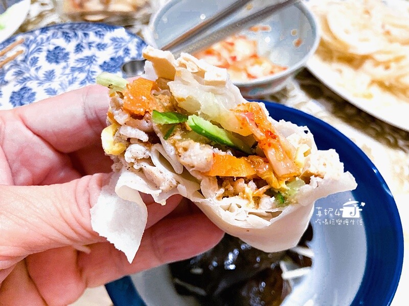 烹飪筆記│潤餅捲,低熱量內餡外加自己做的Q彈潤餅皮