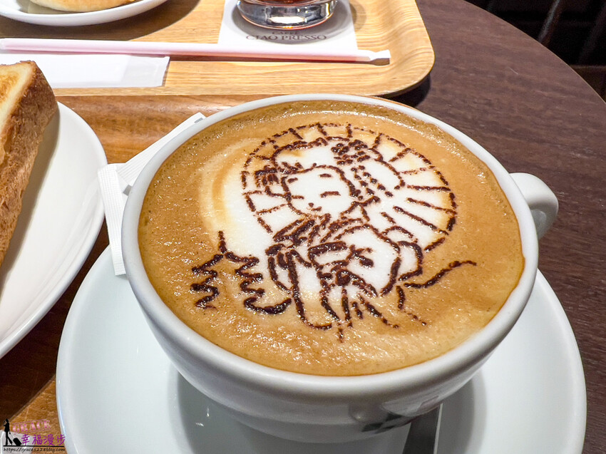 Caffe Ciao presso｜京都日本–最有京都風味的咖啡，上面有著超萌藝妓圖案，品嚐早餐的好地方