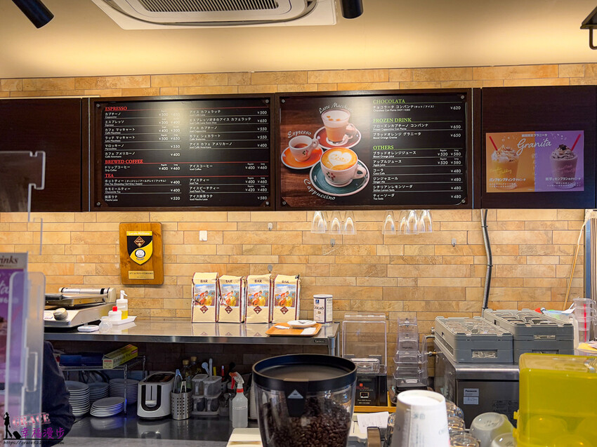 Caffe Ciao presso｜京都日本–最有京都風味的咖啡，上面有著超萌藝妓圖案，品嚐早餐的好地方