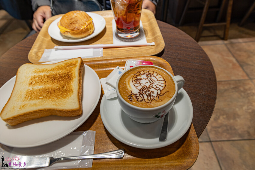 Caffe Ciao presso｜京都日本–最有京都風味的咖啡，上面有著超萌藝妓圖案，品嚐早餐的好地方