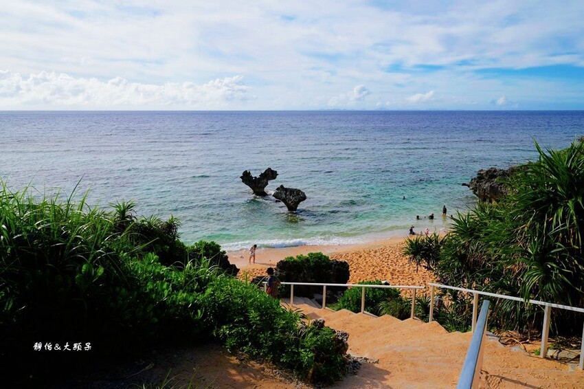 沖繩自由行 ❙ 古宇利大橋、心形岩,浪漫愛心石、親子玩水,沖