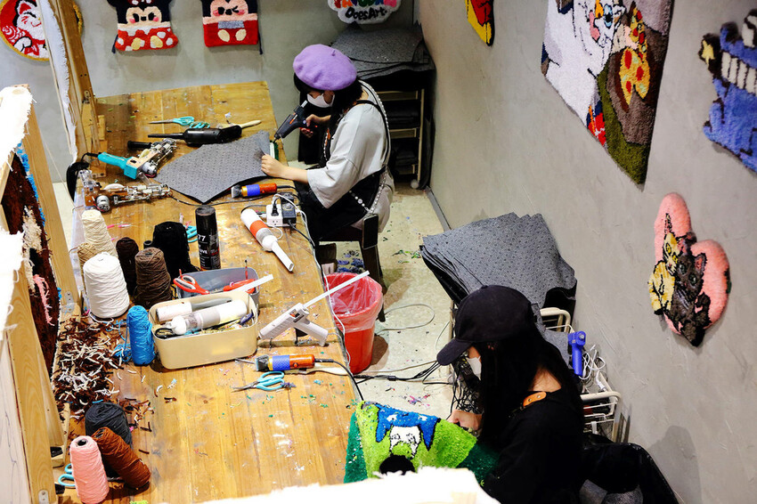 自己的地毯自己做!手作地毯Tufting初體驗!全台灣最大最 自己的地毯自己做!手作地毯Tufting初體驗!全台灣最大最