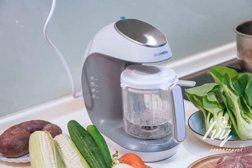 KIDMORY觸控智慧型食物調理機 |寶寶副食品必備神器，清洗、蒸煮、消毒、攪拌、解凍一機搞定寶寶輔食！ - 艾薇覓食趣