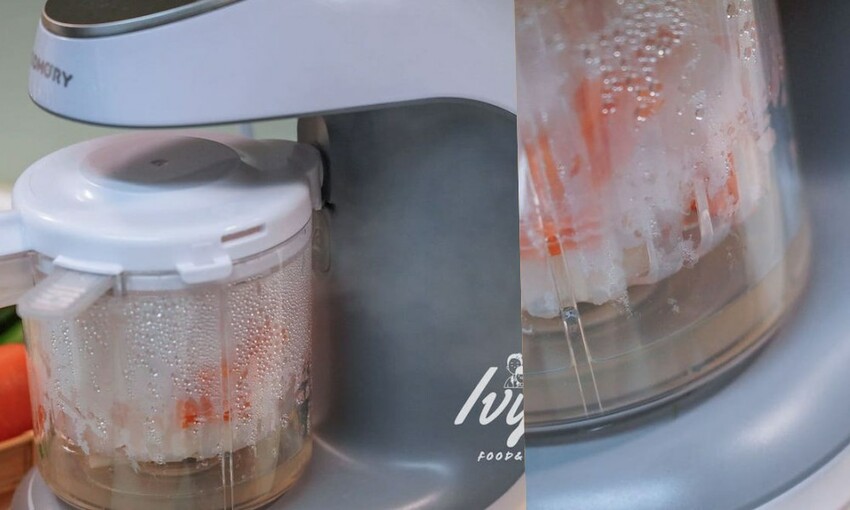 KIDMORY觸控智慧型食物調理機 |寶寶副食品必備神器，清洗、蒸煮、消毒、攪拌、解凍一機搞定寶寶輔食！ - 艾薇覓食趣