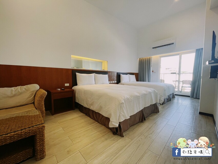 【墾丁住宿】樂逸行旅南灣館-漫步純白海景別墅，2分鐘到南灣的優雅回憶。專屬停車場大浴缸，附早餐及冰涼汽水