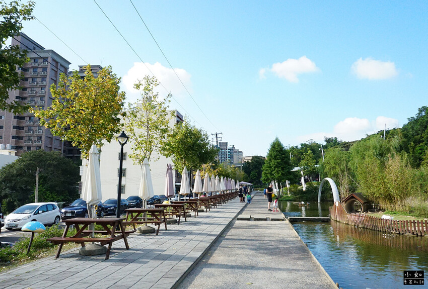 【桃園景點】大有梯田生態公園,觀景台上的綠油梯田美景,旁有小