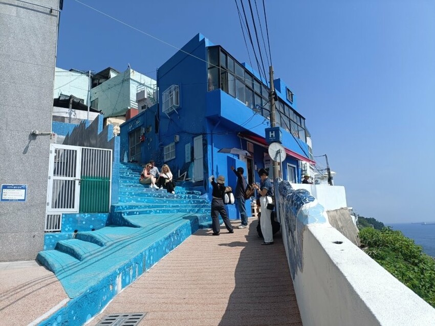 2023韓國釜山|五六島天空步道手工布丁必吃!白淺灘文化村、