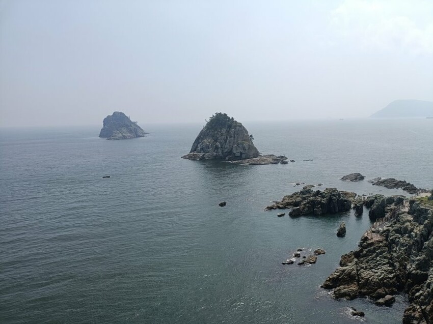 2023韓國釜山|五六島天空步道手工布丁必吃!白淺灘文化村、