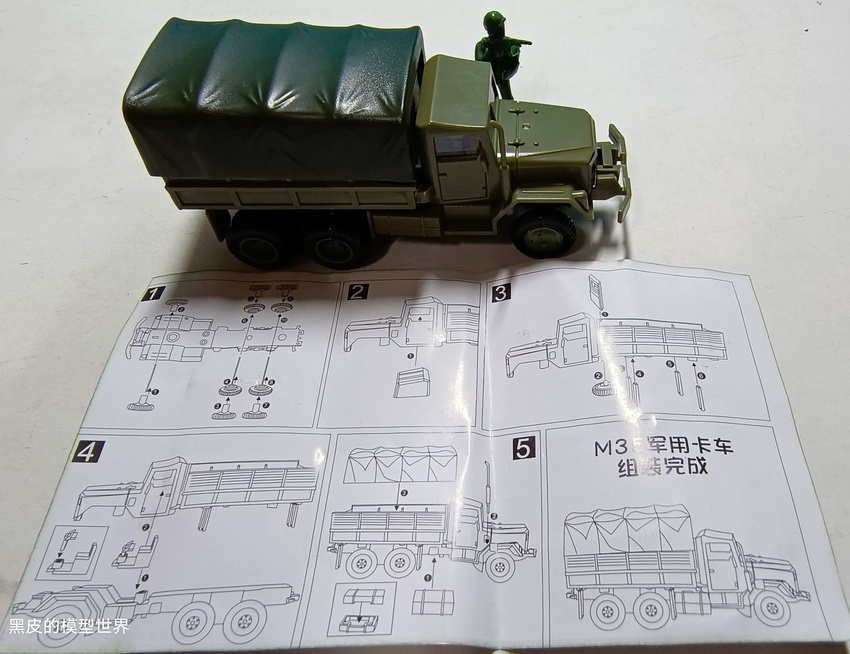 【靜態模型】二戰美制M35二噸半軍卡威利吉普車M12自走砲1/72軍事模型