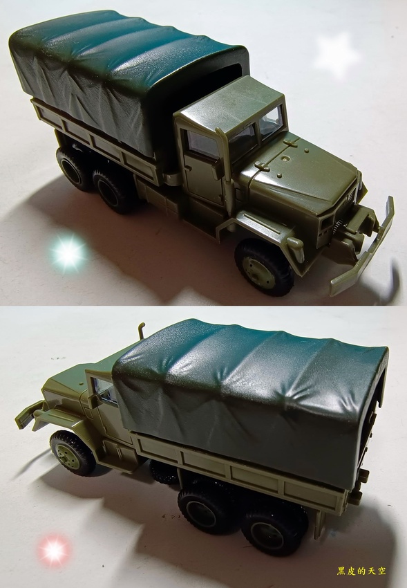 【靜態模型】二戰美制M35二噸半軍卡威利吉普車M12自走砲1/72軍事模型