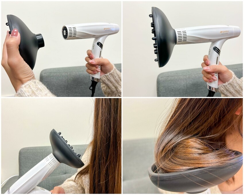 【開箱】SANSUI 山水 極勁正負離子高速吹風機，速乾低噪+負離子柔順，可折疊380g輕手感