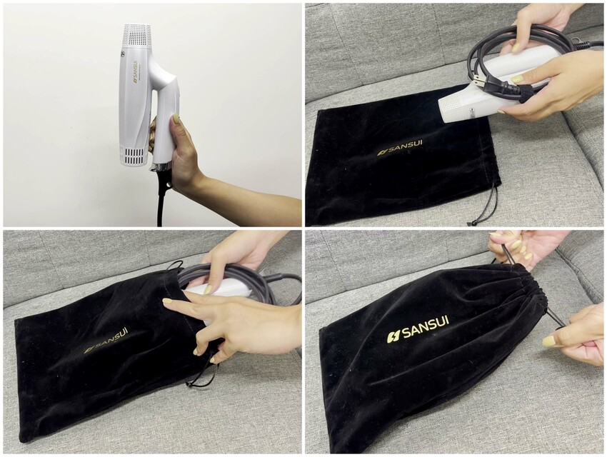 【開箱】SANSUI 山水 極勁正負離子高速吹風機，速乾低噪+負離子柔順，可折疊380g輕手感