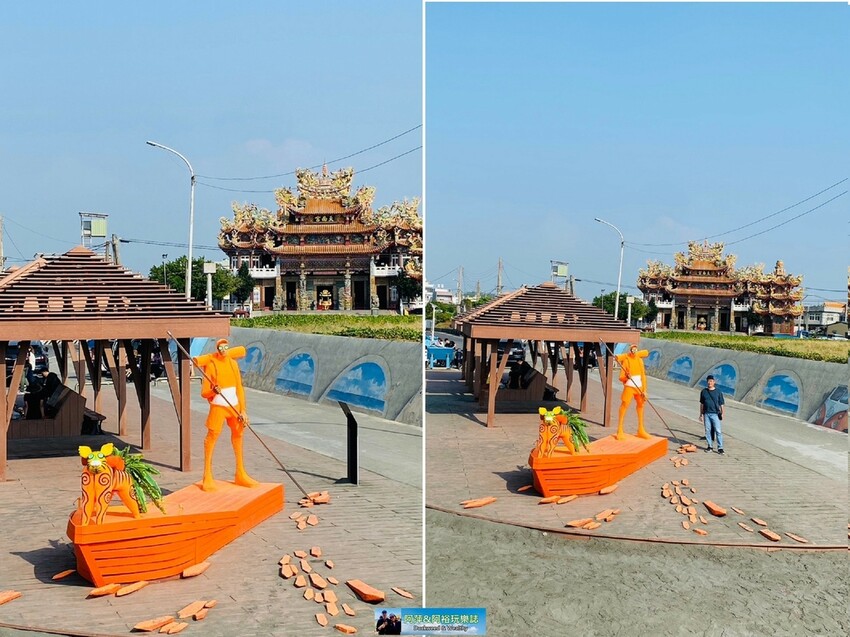 【高雄景點】「彌陀漁港海岸光廊」|網美打卡必拍海中木棧道|玩水沙灘溜滑梯 |阿部乳坊旅人系列欣賞|