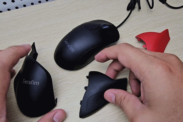 【3C週邊】「Serafim M1電競變形滑鼠」全球首款一秒 「Serafim M1電競變形滑鼠」全球首款一秒變電競/商務滑鼠給你創新想像和應用