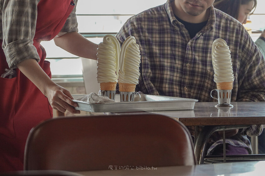 花卷美食 MARUKAN大食堂 用筷子吃的冰淇淋 岩手花卷人氣食堂
