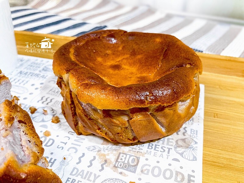 烘焙筆記│芋泥巴斯克蛋糕，保留芋頭顆粒風味再升級