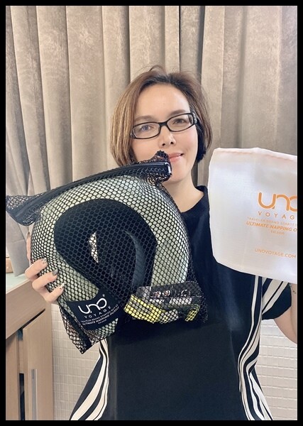 【UNO®】 【Knit 織麻頸枕 威尼斯 綠 】採用竹炭記