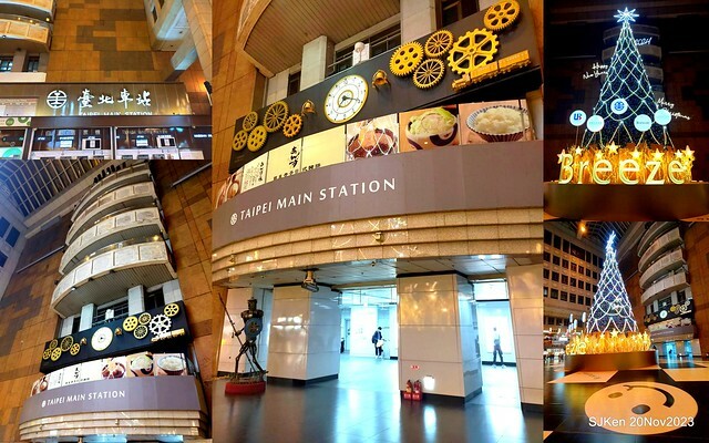 Taipei Christmas tree and street decoration series 1 --- Breeze department store sponsered   Christmas tree at Taipe railway station, Taipei, Taiwan, Nov 20, 2023 by SJKen.