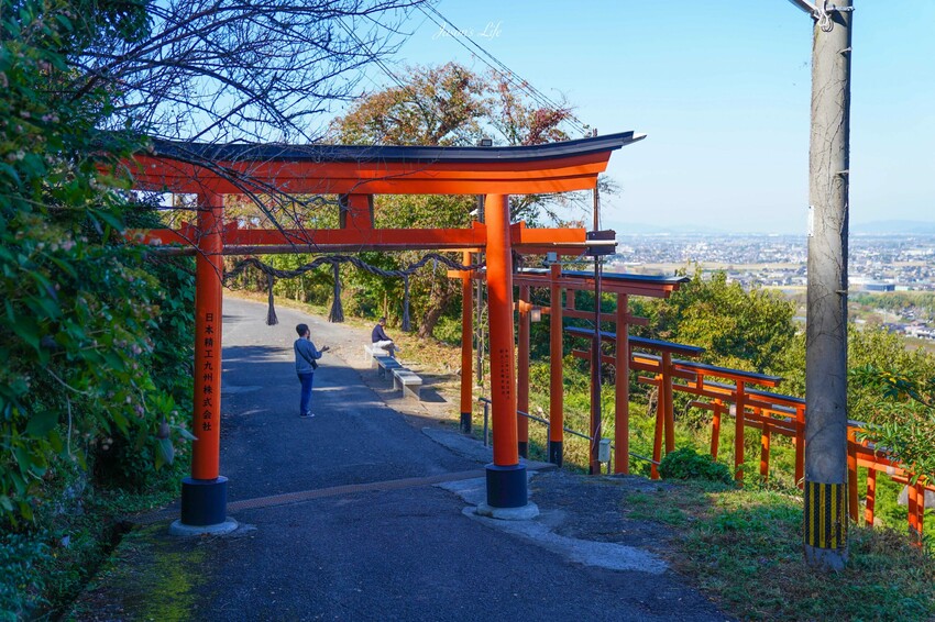 日本【九州福岡｜景點】浮羽稻荷神社。福岡自駕景點推薦，福岡千本鳥居，還能坐擁筑後平原美景