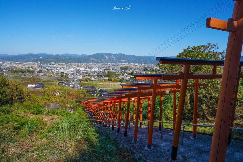 日本【九州福岡｜景點】浮羽稻荷神社。福岡自駕景點推薦，福岡千本鳥居，還能坐擁筑後平原美景
