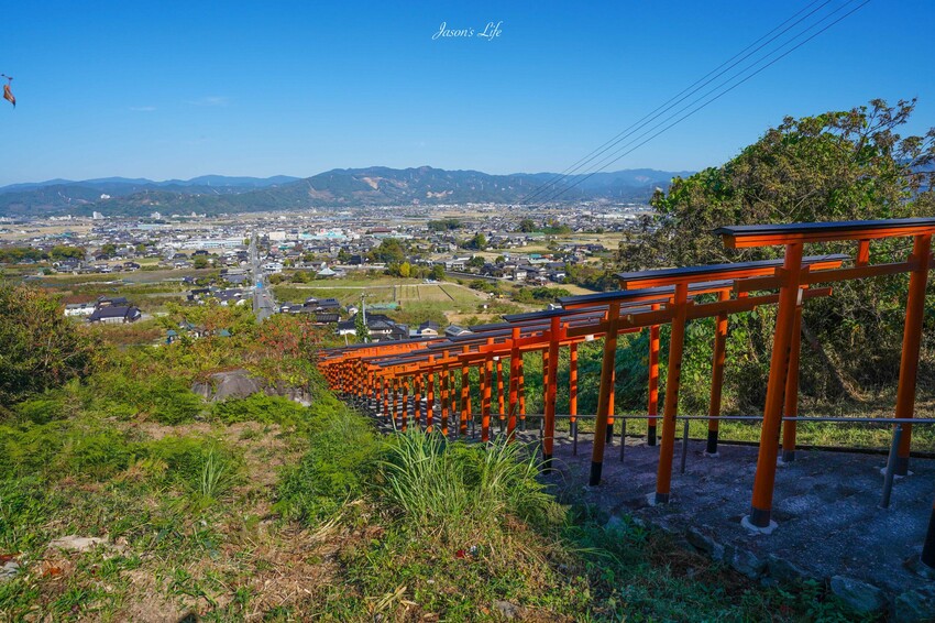 日本【九州福岡｜景點】浮羽稻荷神社。福岡自駕景點推薦，福岡千本鳥居，還能坐擁筑後平原美景