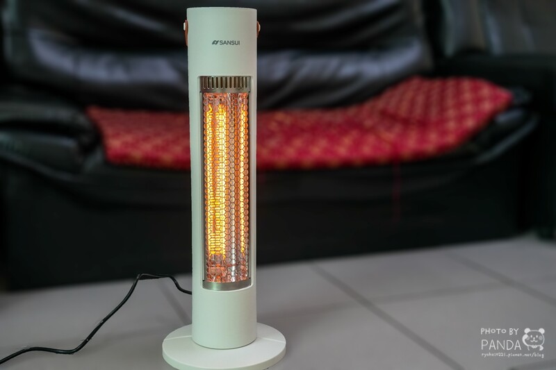 電暖器開箱｜SANSUI山水瞬熱擺頭遠紅外線碳素電暖器．一秒速暖體驗！安全首選，傾倒斷電設計的直立電暖器，擁抱舒適冬季！