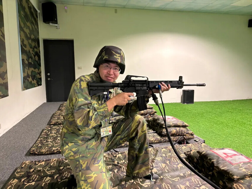 后麟步槍模擬射擊館|體驗模擬射擊,金門最夯景點,穿上米彩服打靶囉!!