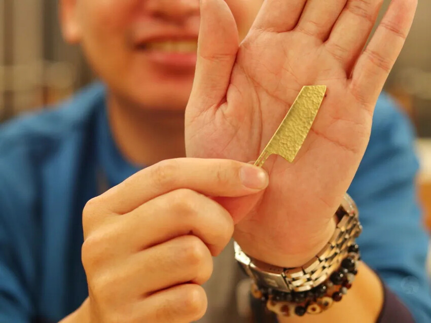 金門縣金寧鄉金合利鋼刀觀光工廠｜金門鋼刀金工體驗，來敲敲打打吧!