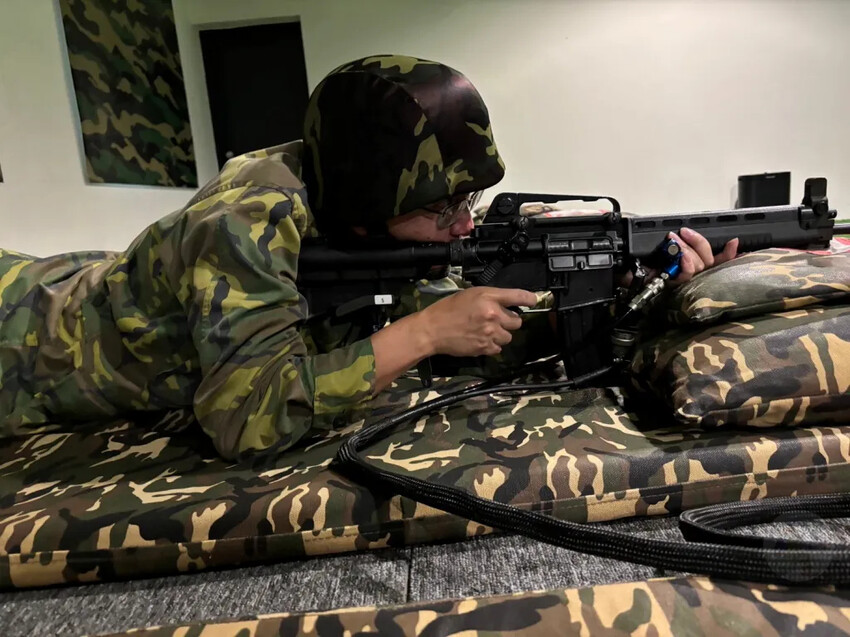 后麟步槍模擬射擊館|體驗模擬射擊,金門最夯景點,穿上米彩服打靶囉!!