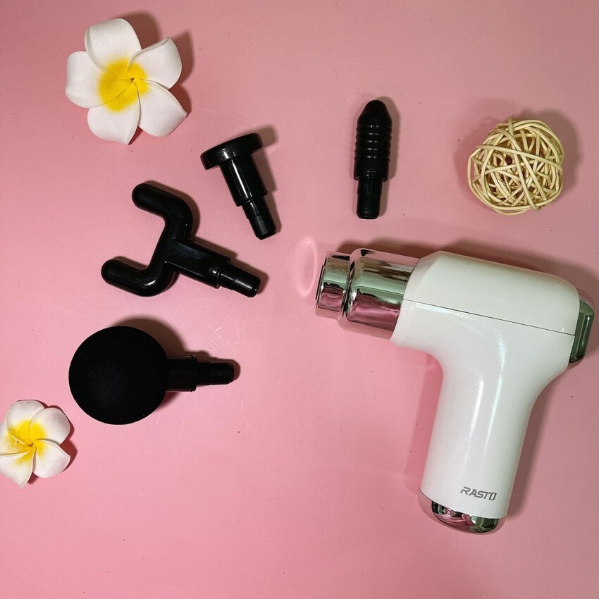 筋膜槍怎麼選? 小資女上班族最愛筋膜槍推薦—RASTO AM5 液晶顯示48段深層筋膜槍。筋膜槍怎麼用最有效?還有