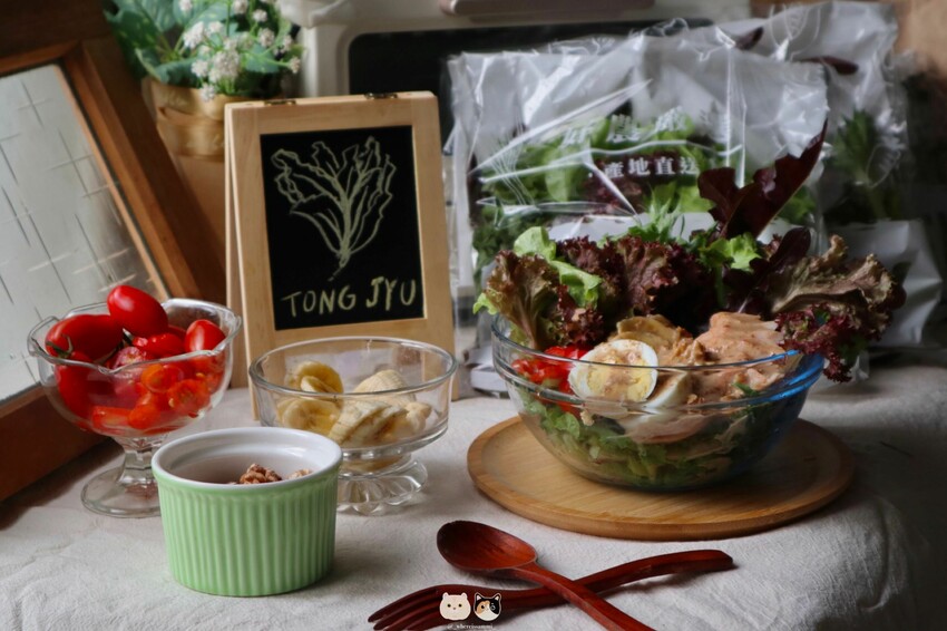 全台線上|統苣有機農場-有機綜合生菜包.含七種有機萵苣美生菜