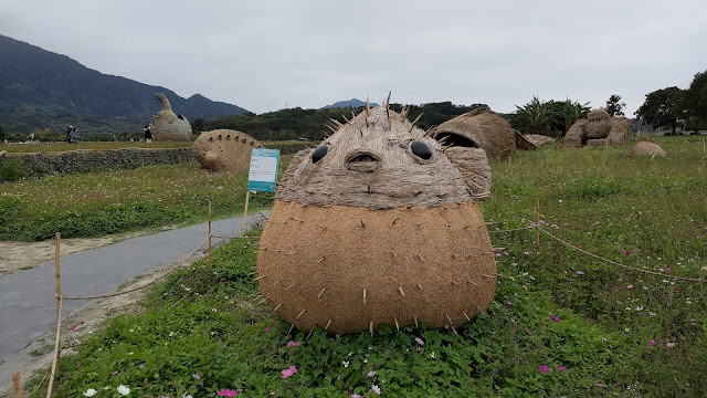 富里花海景觀區 - 股氣河豚 富里花海景觀區 - 股氣河豚