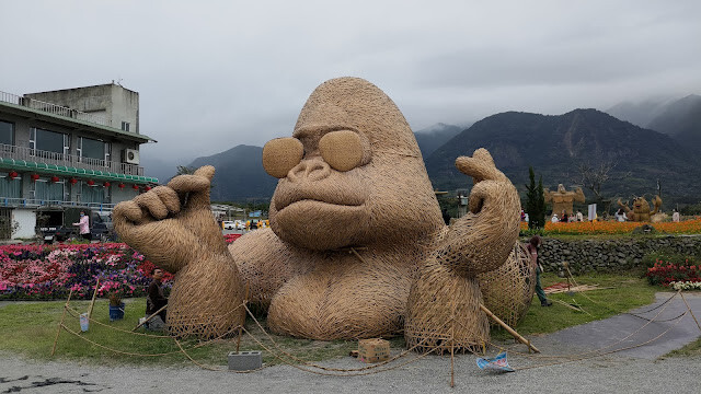 富里花海景觀區 - 墨鏡猩猩 富里花海景觀區 - 墨鏡猩猩