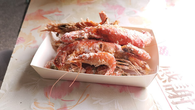 王功漁港 - 鹽烤蝦