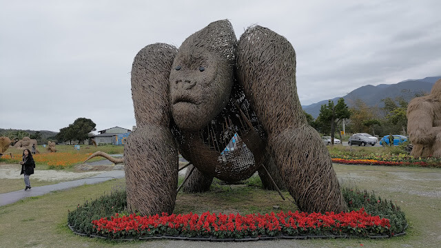 富里花海景觀區 - 呆萌猩猩 富里花海景觀區 - 呆萌猩猩