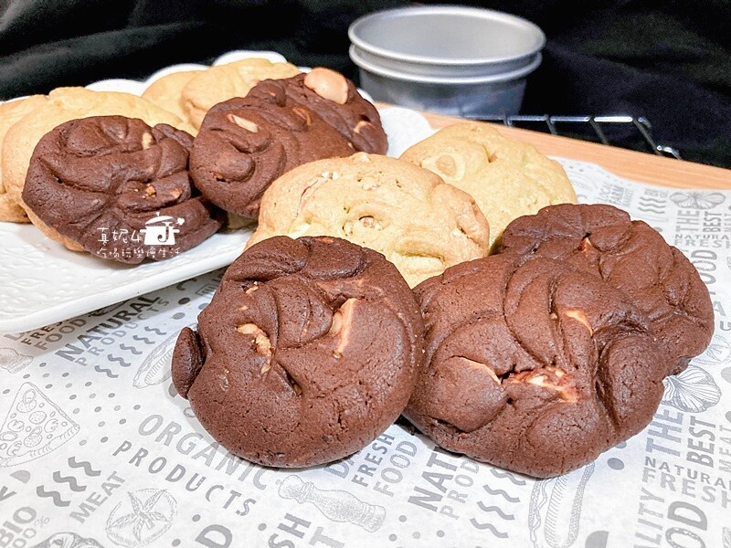 烘焙筆記│手工餅乾(巧克力與抹茶)，