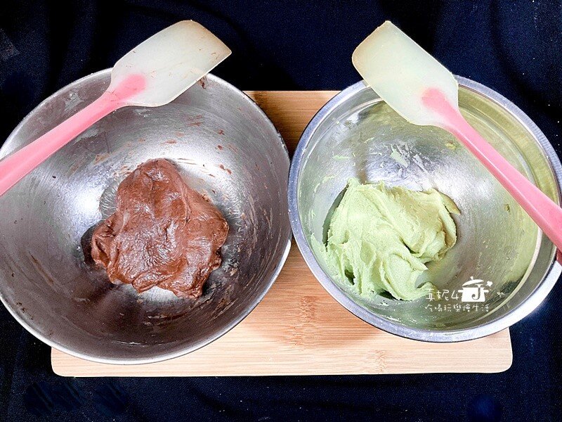 烘焙筆記│手工餅乾(巧克力與抹茶)，