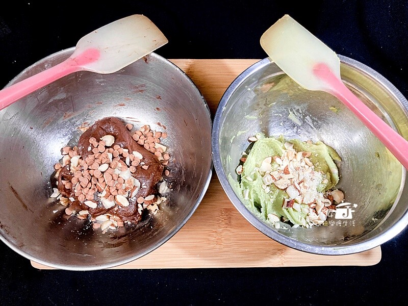 烘焙筆記│手工餅乾(巧克力與抹茶)，