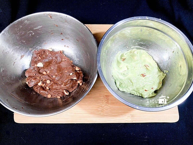 烘焙筆記│手工餅乾(巧克力與抹茶)，