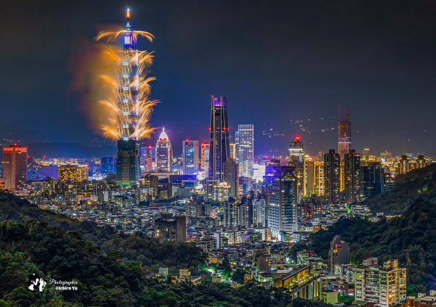 台北市信義區【101跨年煙火】拍攝點‧觀賞地點│四獸山‧象山‧虎山‧南港山‧碧山巖‧烘爐地‧劍潭山‧老地方觀機平台‧信義區‧惠